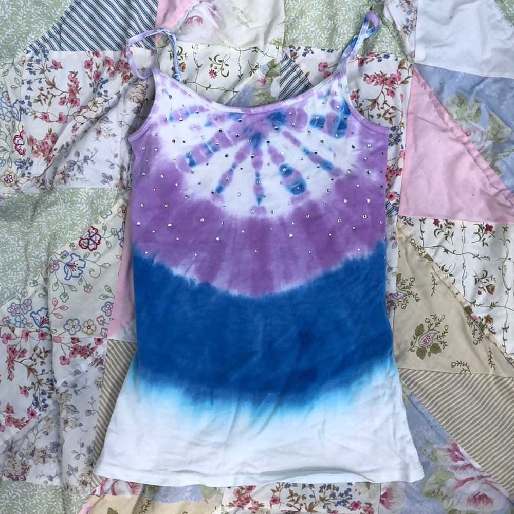 Girls tie dye justice cami